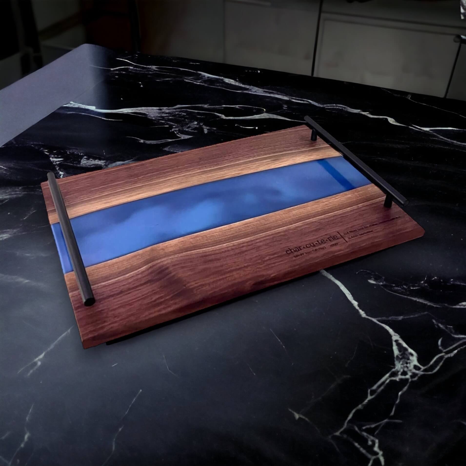 Walnut & Epoxy Resin Serving Tray 