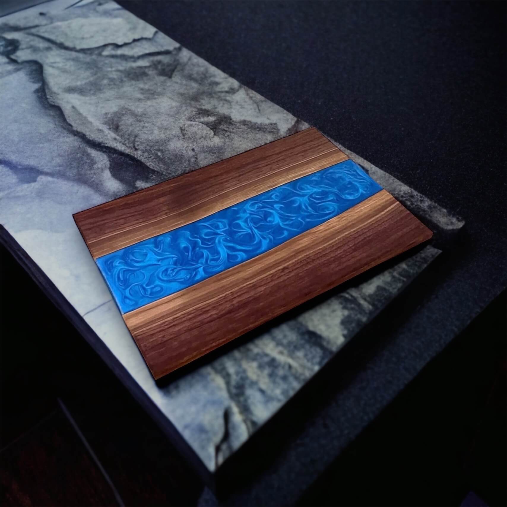 Walnut & Epoxy Serving Tray