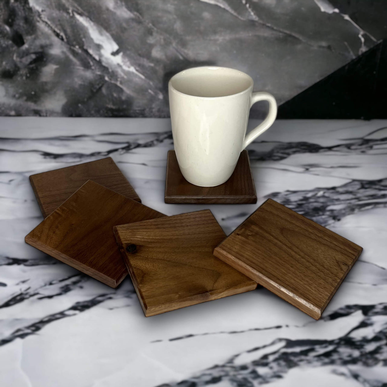 Walnut Wonder Coasters