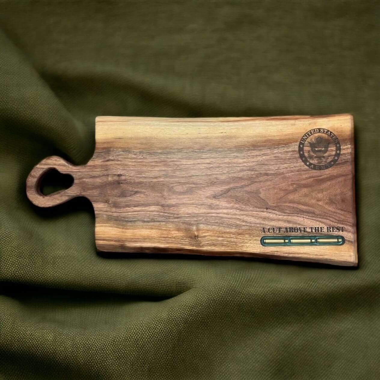 The Patriot - Live Edge Walnut Cutting Board