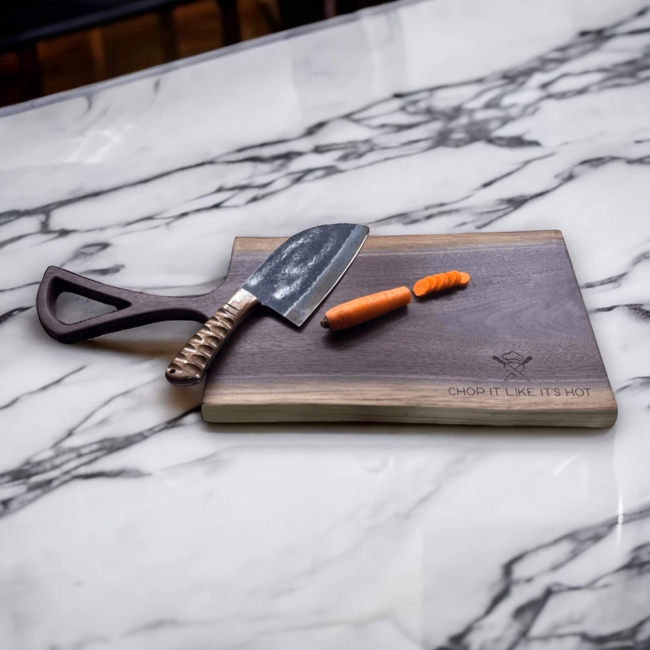 Pre-Made Walnut Live Edge Cutting Board