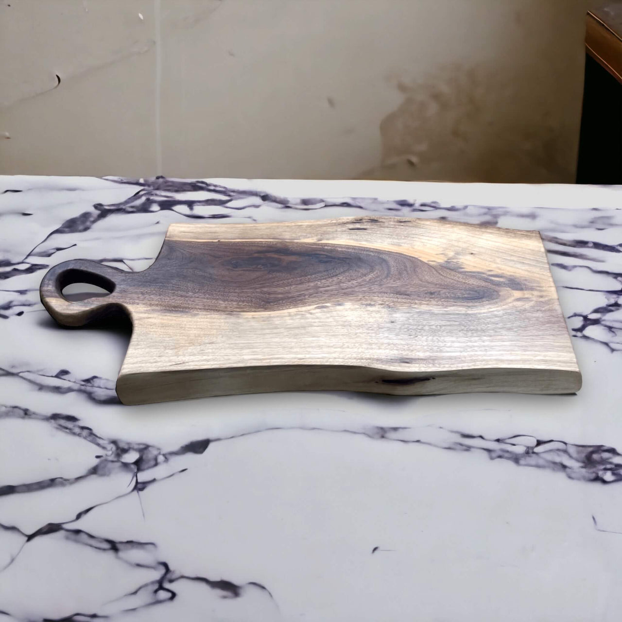 Pre-Made Walnut Live Edge Cutting Board