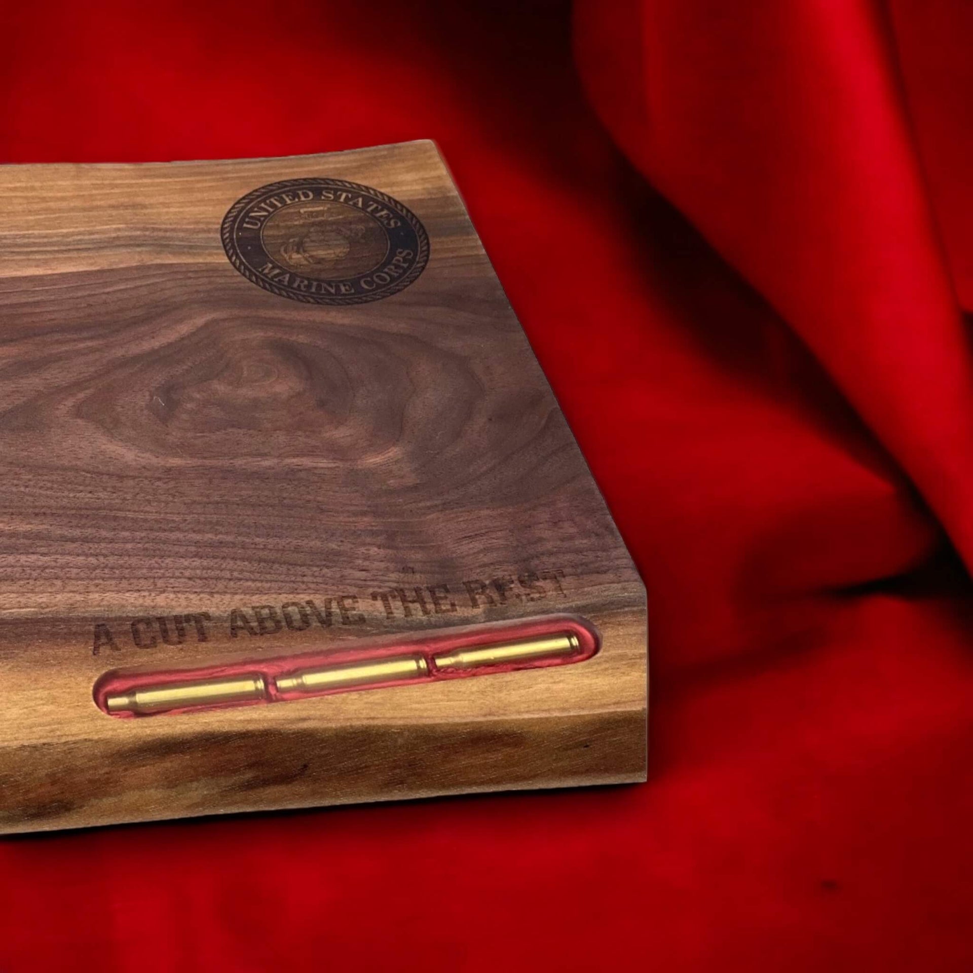 The Patriot - Live Edge Walnut Cutting Board