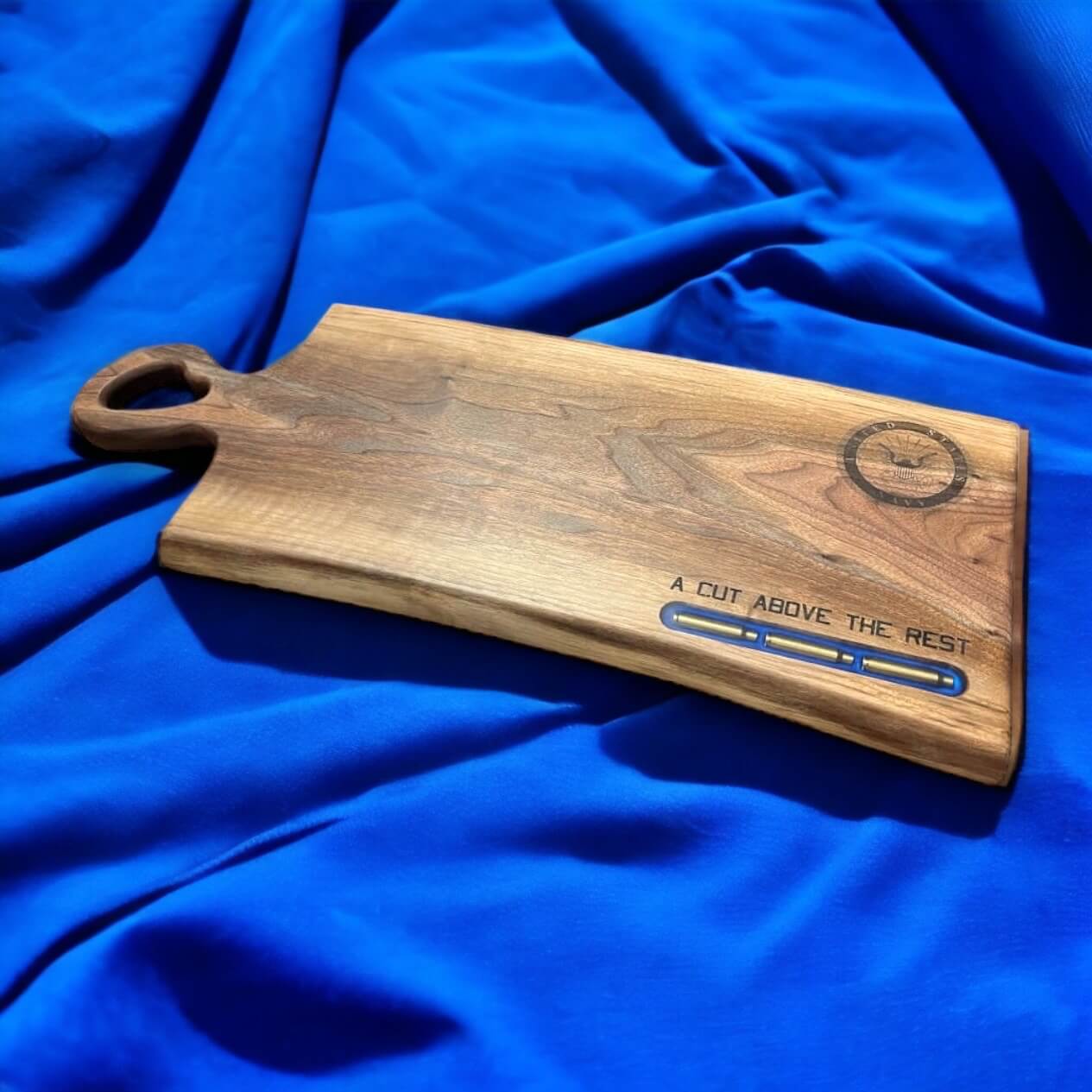 The Patriot - Live Edge Walnut Cutting Board