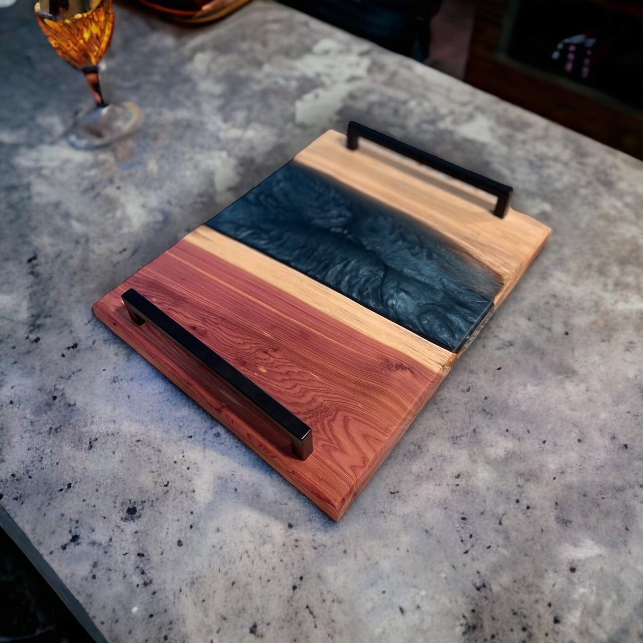 Aromatic Azure Serving Tray