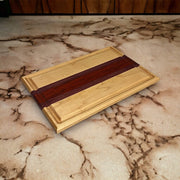 Maple, Purpleheart & Padauk Cutting Board
