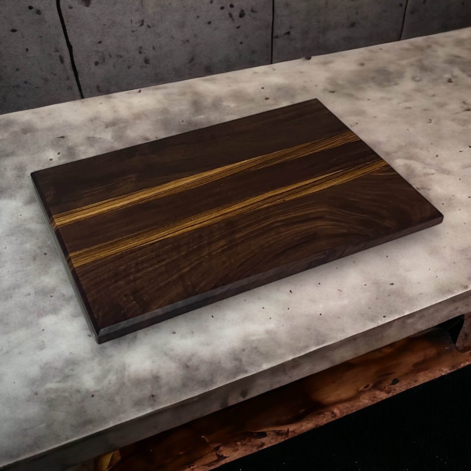 Walnut & Zebrawood Cutting Board