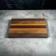Walnut, Canarywood & Padauk Cutting Board