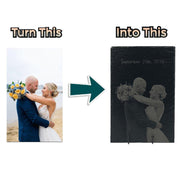 Personalized Slate Engraving - Resinating Rivers