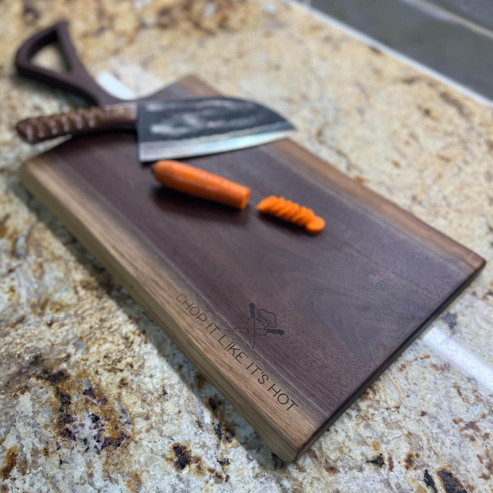 Pre-Made Live Edge Walnut Cutting Board - Resinating Rivers